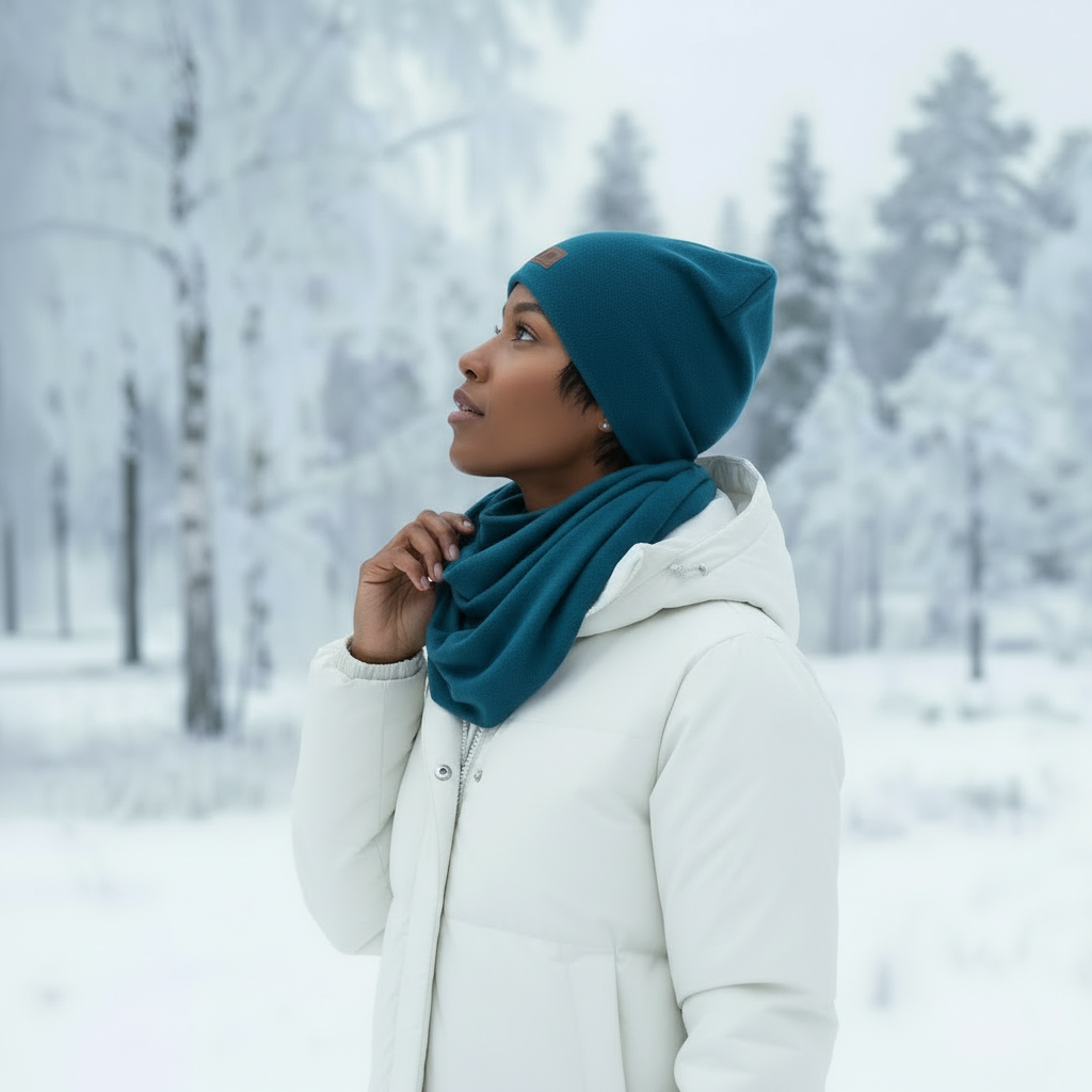 Damaski Infinity Merinovillainen rengashuivi - OUTLET