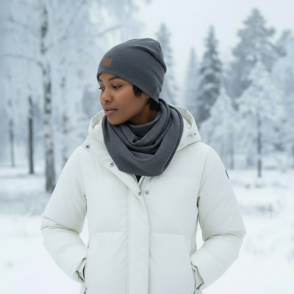 Damaski Infinity Merinovillainen rengashuivi - OUTLET